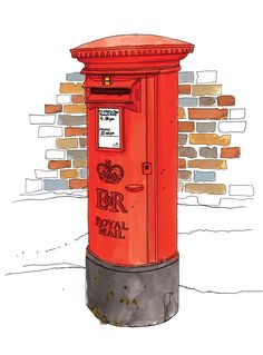 236x319 best postbox images mailbox, mail boxes, post box - Letter Box Drawing