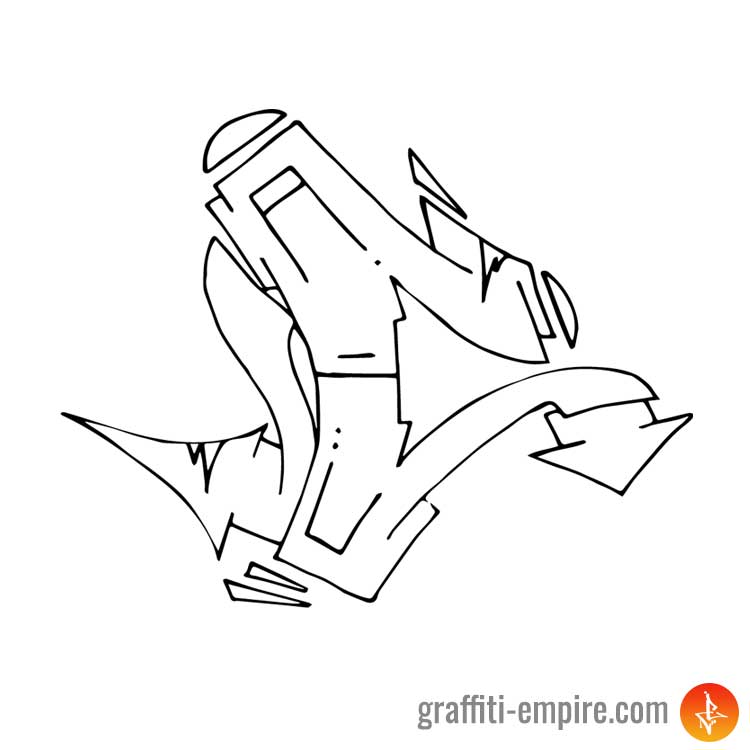 750x750 Graffiti Letter C Graffiti Empire - Letter C Drawing