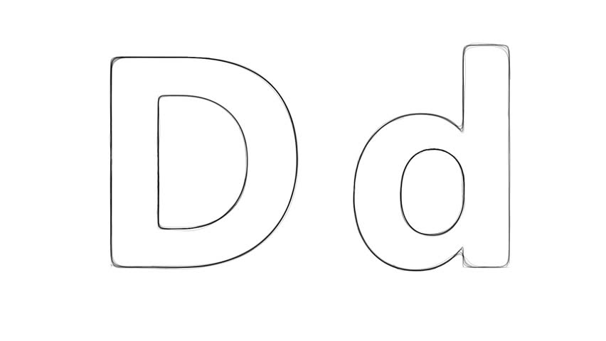 Drawing With Letter D