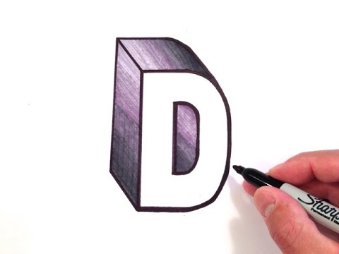 480x360 How To Draw The Letter D - Letter D Drawing