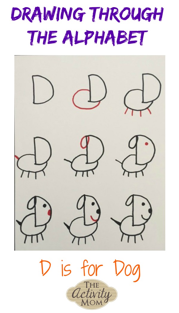 600x1050 The Activity Mom - Letter D Drawing