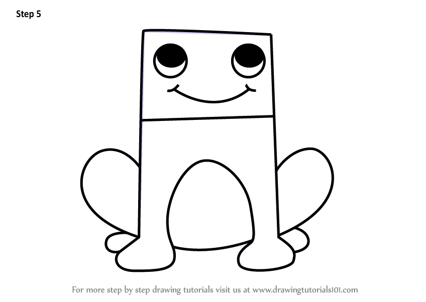 848x602 Learn How To Draw A Frog From Letter F - Letter Drawing