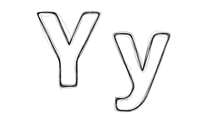 852x480 Art Hand Drawing Sketch Letter Stock Footage Video - Letter Drawing