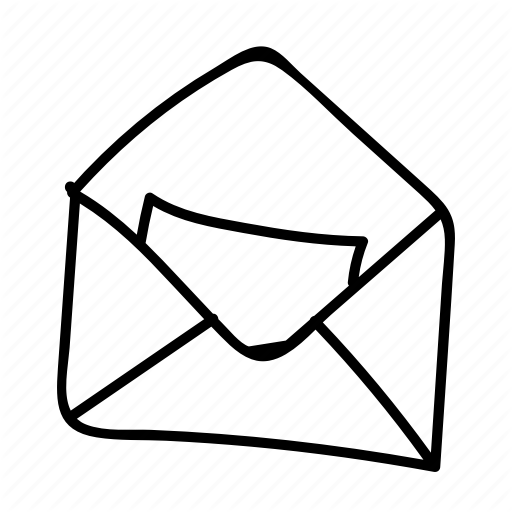 512x512 Doodle, Drawing, Email, Hand Drawn, Letter, Mail Icon - Letter Drawing