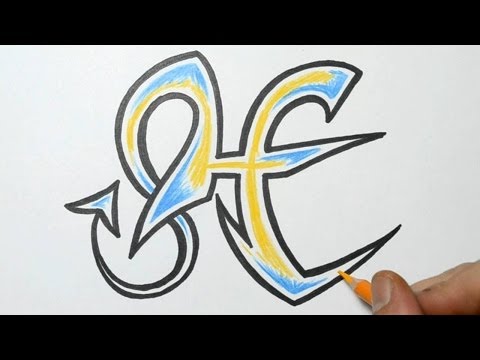 480x360 How To Draw Graffiti - Letter H Drawing
