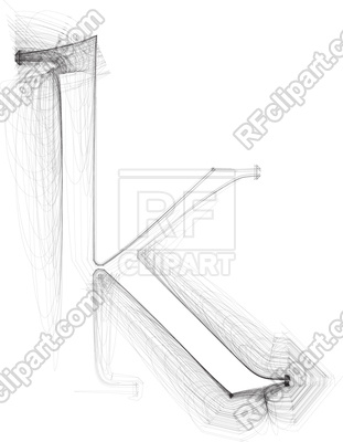 311x400 Hand Draw Font Letter K Vector Image Of Fonts Type Aroastock - Letter K Drawing