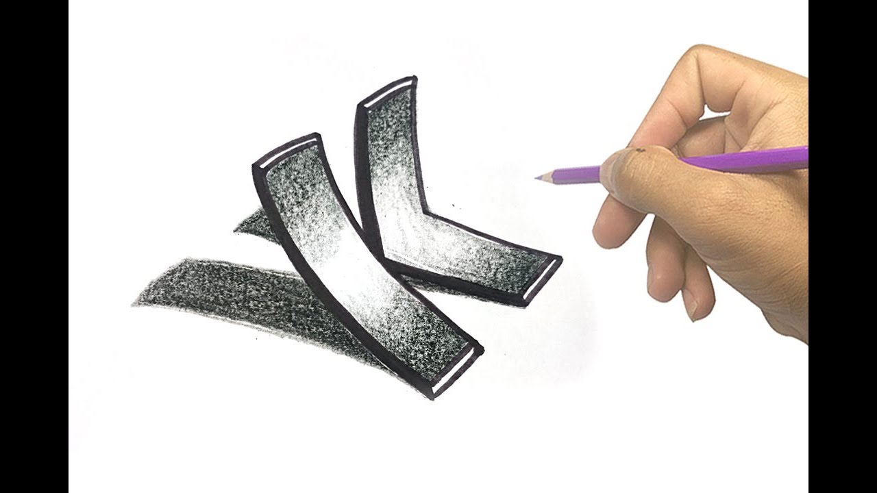 1280x720 How To Draw Letter K - Letter K Drawing