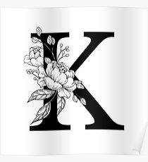 210x230 Letter K Drawing Posters Redbubble - Letter K Drawing