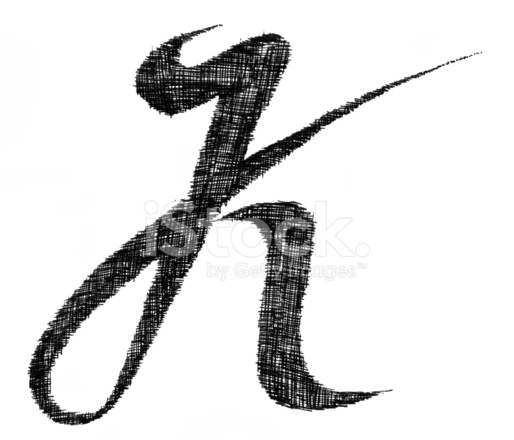 514x440 Pen Drawing Letter K Stock Vector - Letter K Drawing