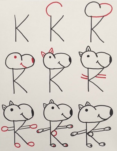 Letter K Drawing at PaintingValley.com | Explore collection of Letter K ...