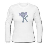 190x190 Koala Letter K Drawing Women's Jersey Longsleeve Shirt - Letter K Drawing