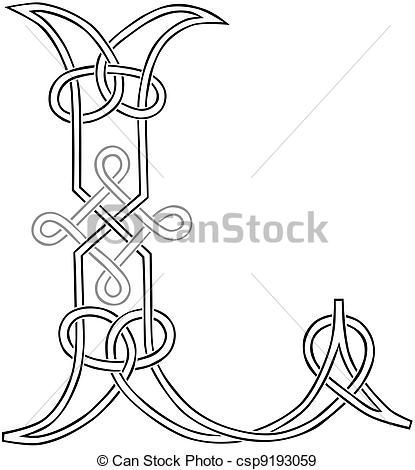 415x470 Vector - Letter L Drawing