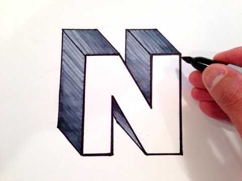 480x360 How To Draw The Letter N - Letter N Drawing