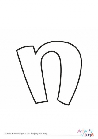 320x452 Letter N Printables - Letter N Drawing