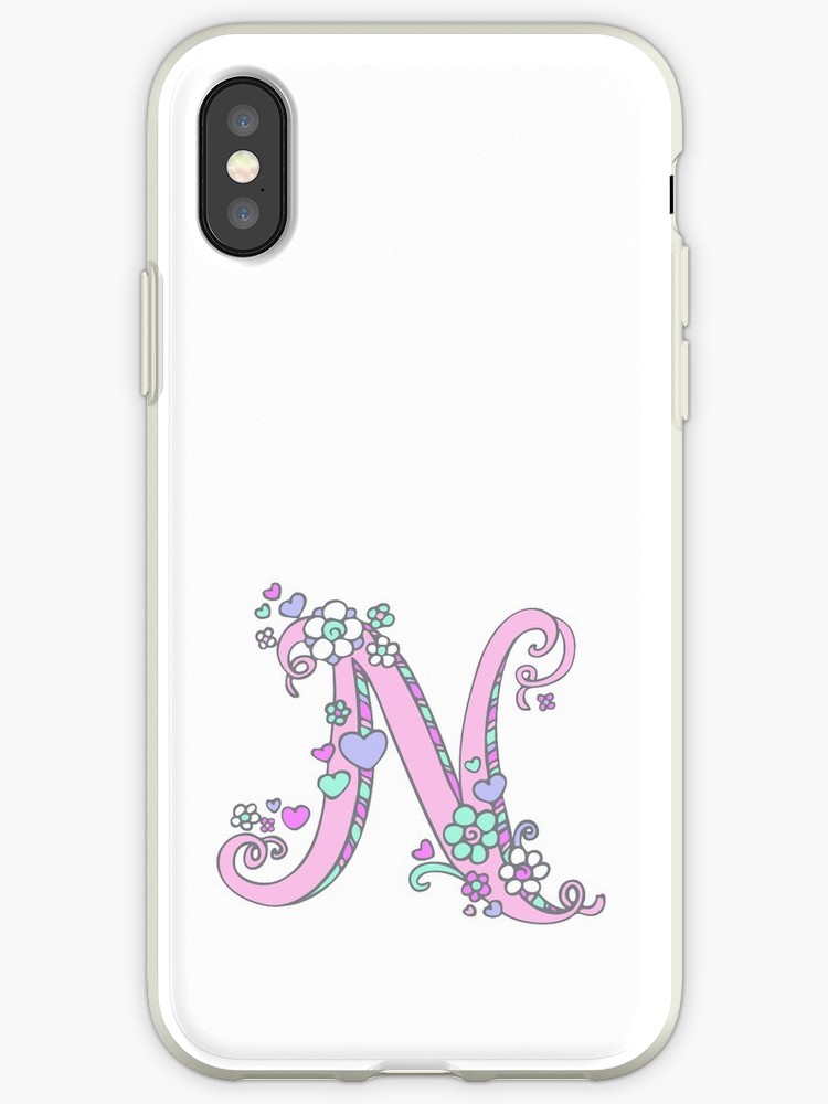 750x1000 Letter N Drawing Doodle Monogram Art Iphone Cases Covers - Letter N Drawing