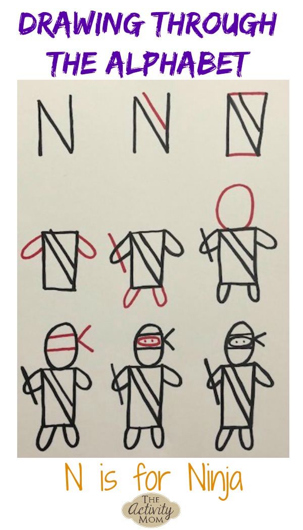 600x1050 The Activity Mom - Letter N Drawing