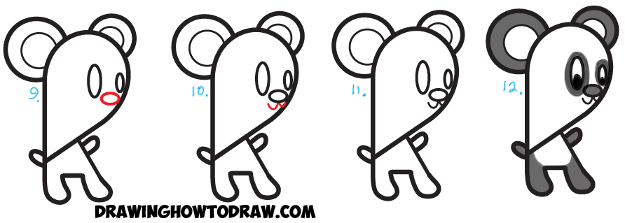 892x319 huge guide to drawing cartoon characters from lowercase letter k - Letter R Drawing