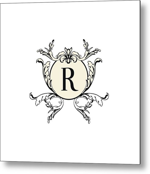 493x572 stylish and elegant frame design template with letter r vector - Letter R Drawing