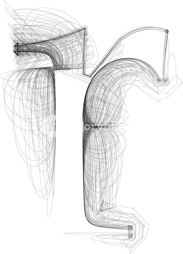 720x1000 hand draw font letter r vector illustration royalty free stock - Letter R Drawing