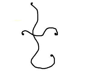 300x250 curvy letter t drawing - Letter T Drawing