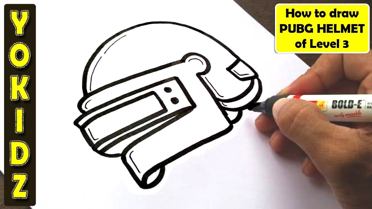 1280x720 how to draw pubg helmet of level - Level Drawing