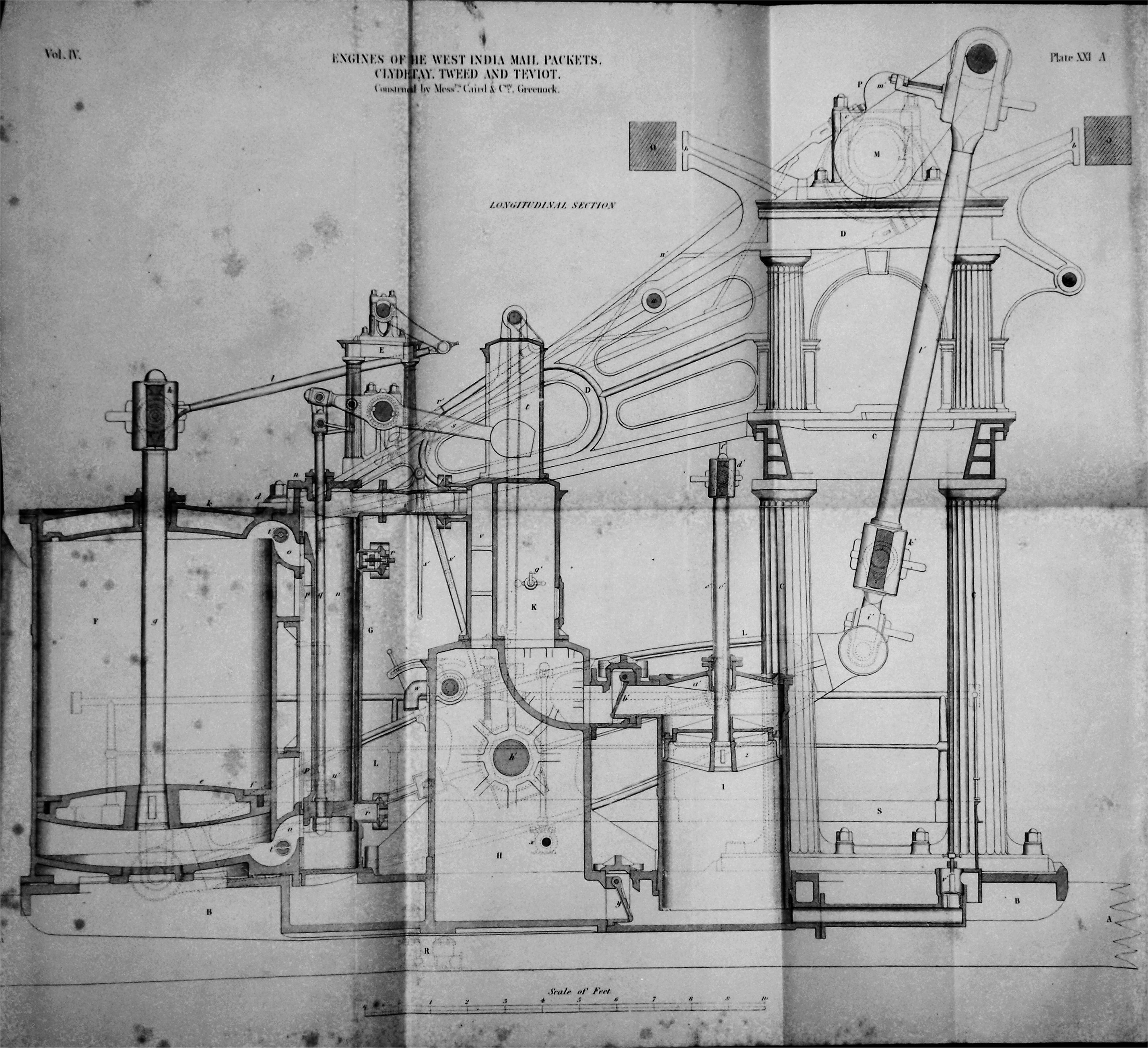 2853x2605 filecaird side lever steam engine drawing - Lever Drawing