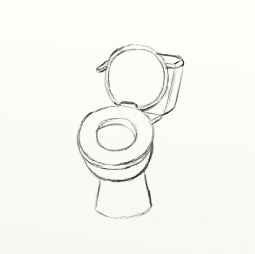 520x518 how to draw a toilet seat feltmagnet - Lever Drawing