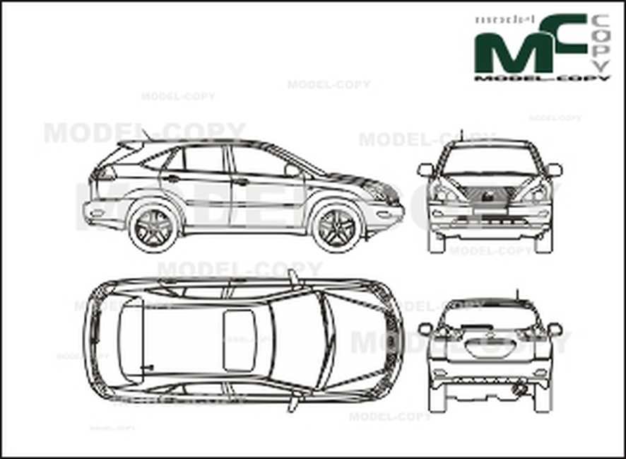 886x649 Lexus Rx - Lexus Drawing