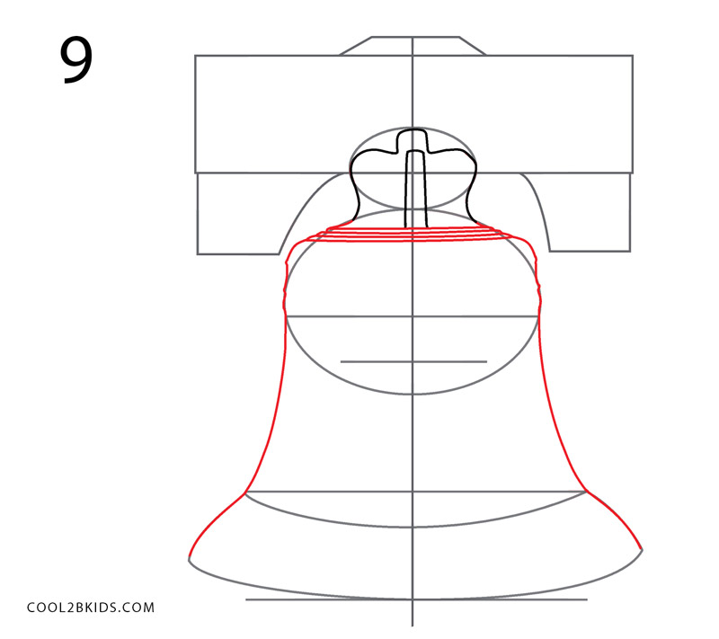 800x711 How To Draw The Liberty Bell - Liberty Bell Drawing