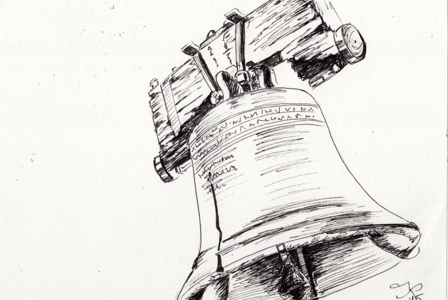 Liberty Bell Drawing at PaintingValley.com | Explore collection of