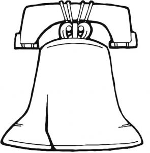 295x300 School Bell Drawing - Liberty Bell Drawing
