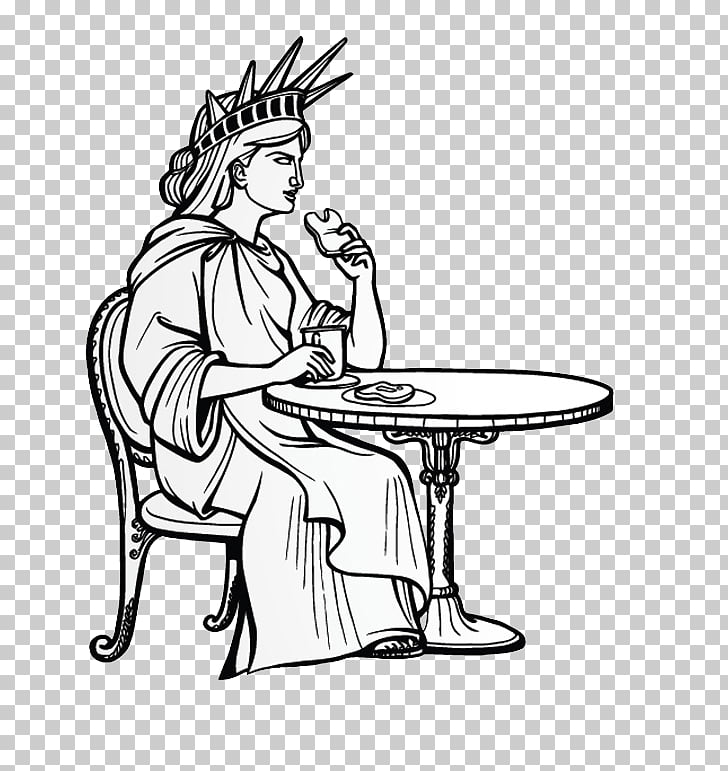 728x771 statue of liberty drawing illustration, statue of liberty to eat - Liberty Drawing