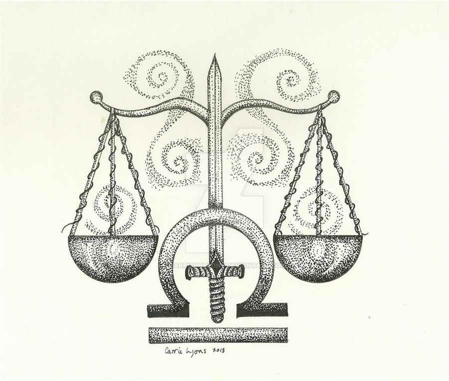 Libra Scale Drawing at PaintingValley.com Explore collection