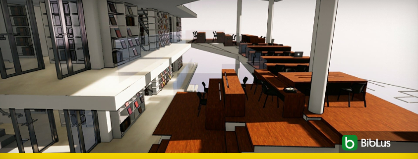 843x321 Library Building Design Architectural Guide Lines, Layouts - Library Building Drawing