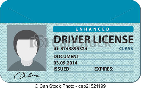 450x286 Driver License - License Drawing