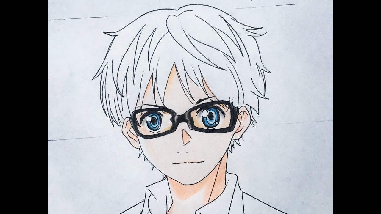 1280x720 how to draw arima kousei - Lie Drawing