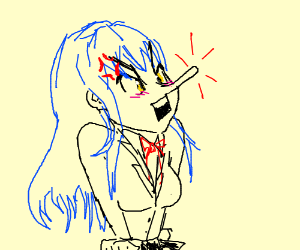 300x250 lady pinocchio told a lie drawing - Lie Drawing