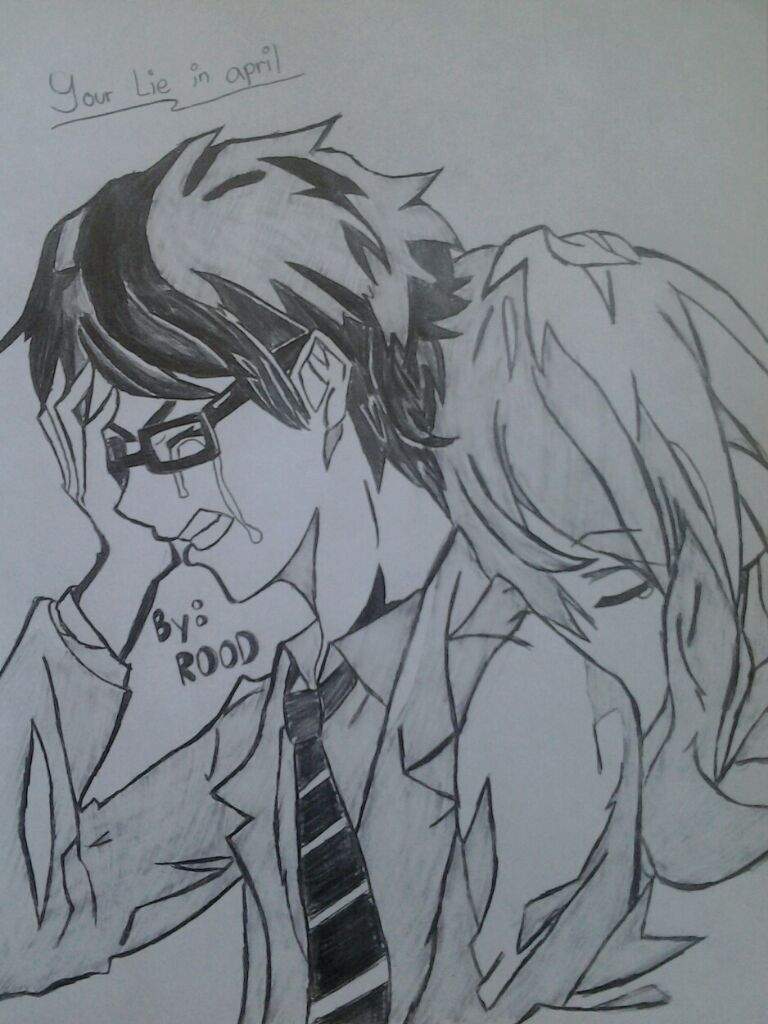768x1024 my drawing of your lie in april - Lie Drawing