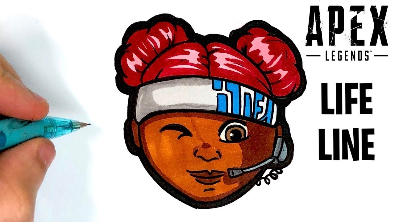 1280x720 how to draw lifeline from apex legends - Life Line Drawing
