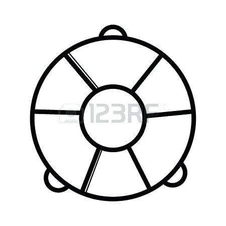 450x450 Life Preserver Ring Clipart Great Free Clipart, Silhouette - Life Preserver Drawing