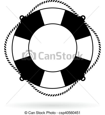 427x470 Life Preserver Ring Icon Isolated On White Background - Life Preserver Drawing