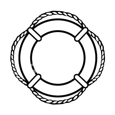 380x380 Lifesaver Ring Nautical Clipart Classroom Decorations - Life Preserver Drawing