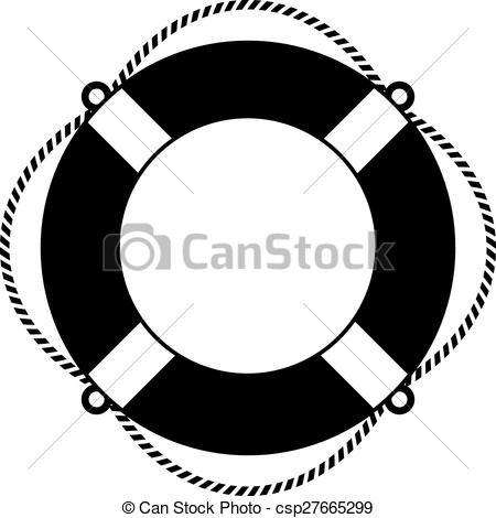 450x470 Life Ring Icon On White Background - Life Ring Drawing