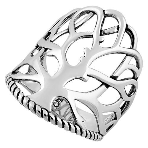500x500 Sterling Silver Tree Of Life Ring - Life Ring Drawing