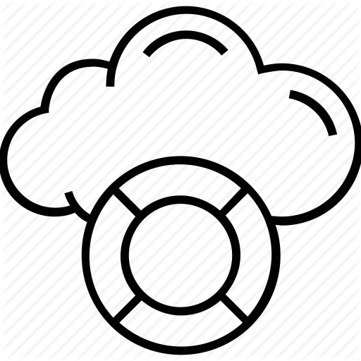 512x512 cloud, disaster recovery on cloud, life belt, life buoy, life ring - Life Ring Drawing