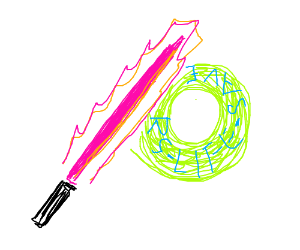 300x250 lightsaber vs lifesaver drawing - Lifesaver Drawing