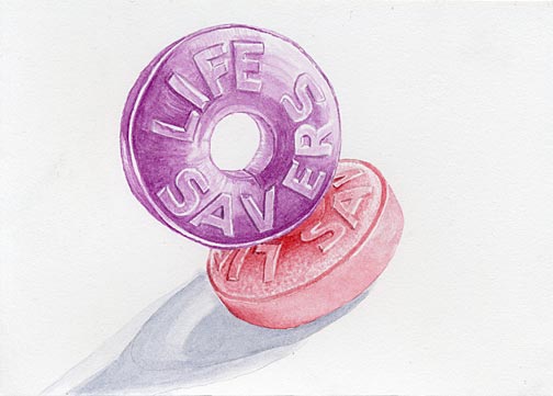 504x361 day lifesavers purple red days of art - Lifesaver Drawing