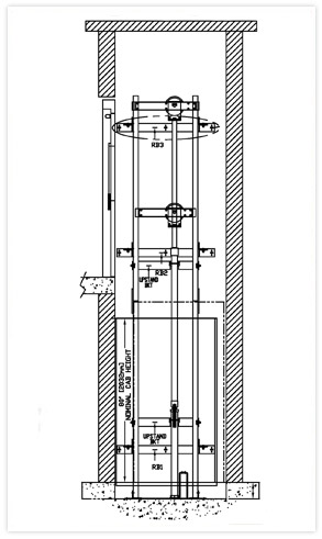 293x491 Residential Elevator - Lift Drawing
