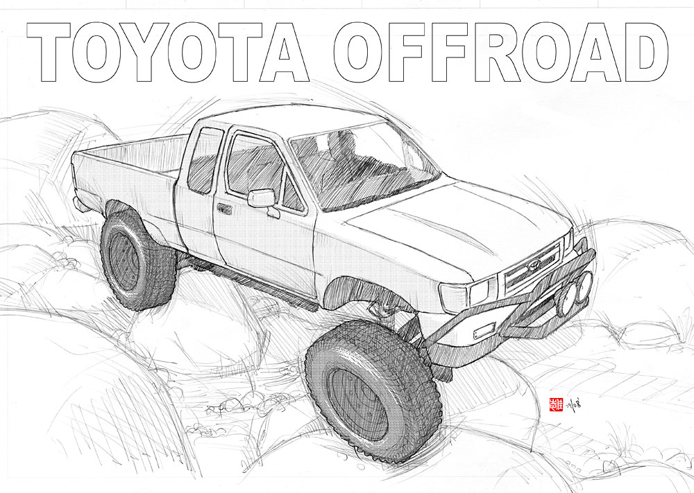 1000x711 my favorite truck - Lifted Truck Drawings