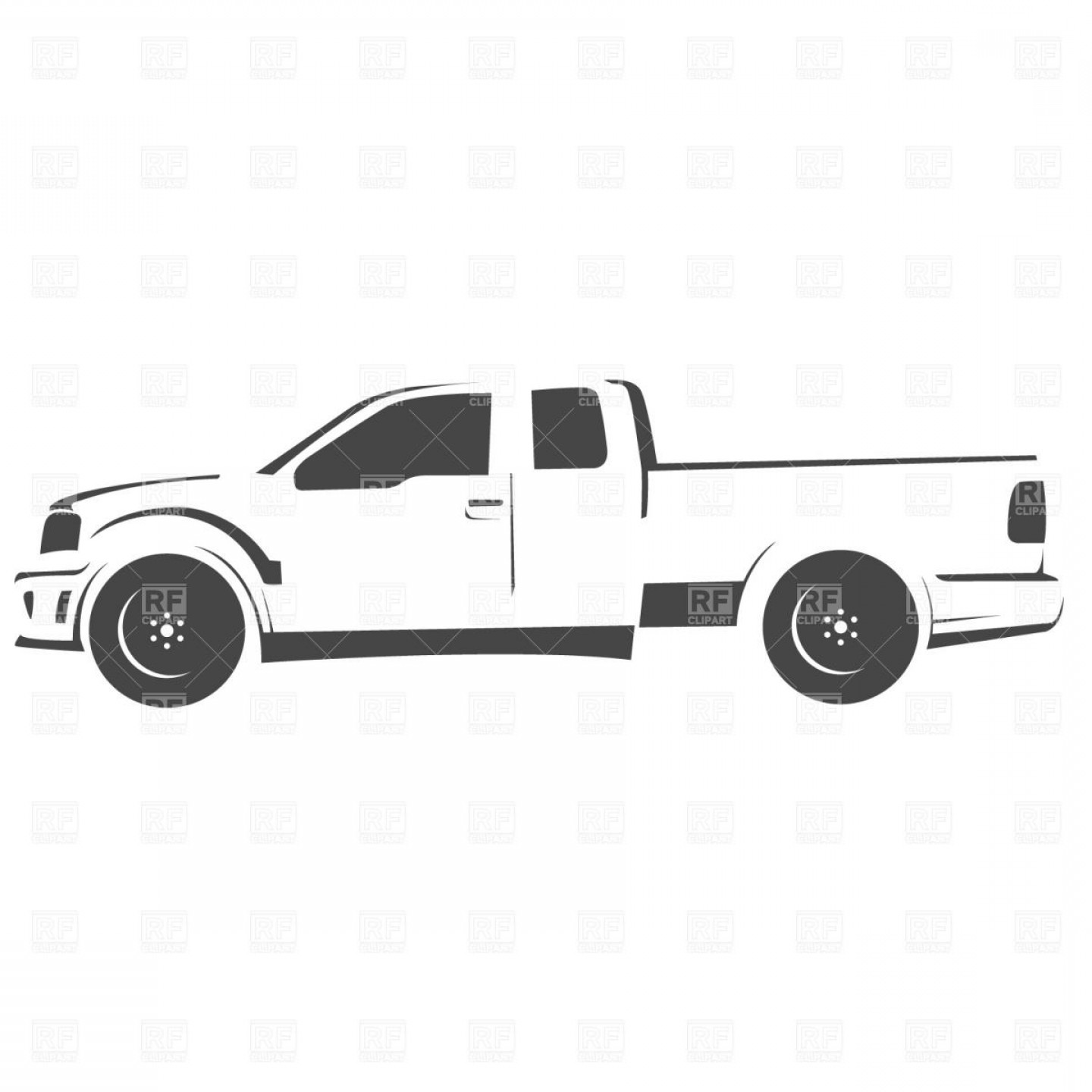 1440x1440 outline drawings of chevy truck vector shopatcloth - Lifted Truck Drawings